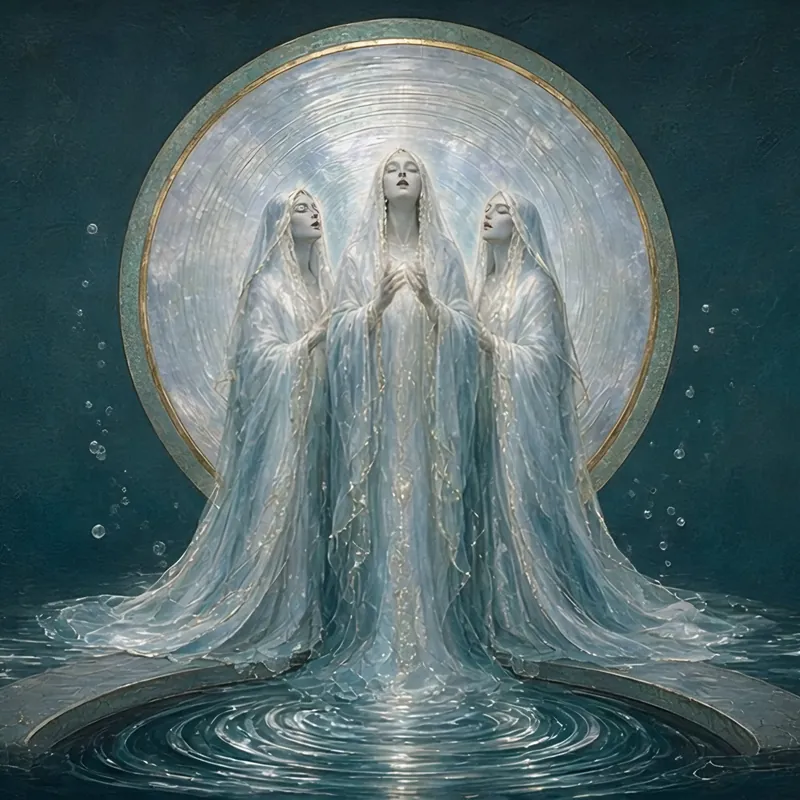 The Drowned Choir, a guardian spirit of Nhoravel by Johnny MEMonic