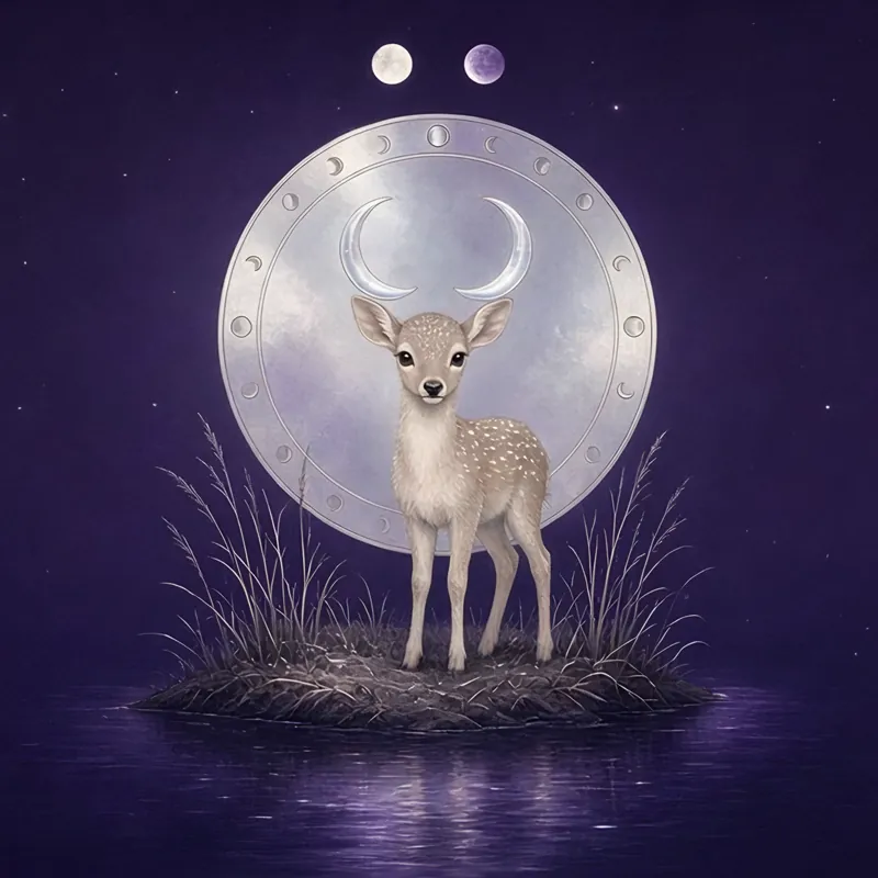 Dreamstag Fawn, a guardian spirit of Nhoravel by Johnny MEMonic